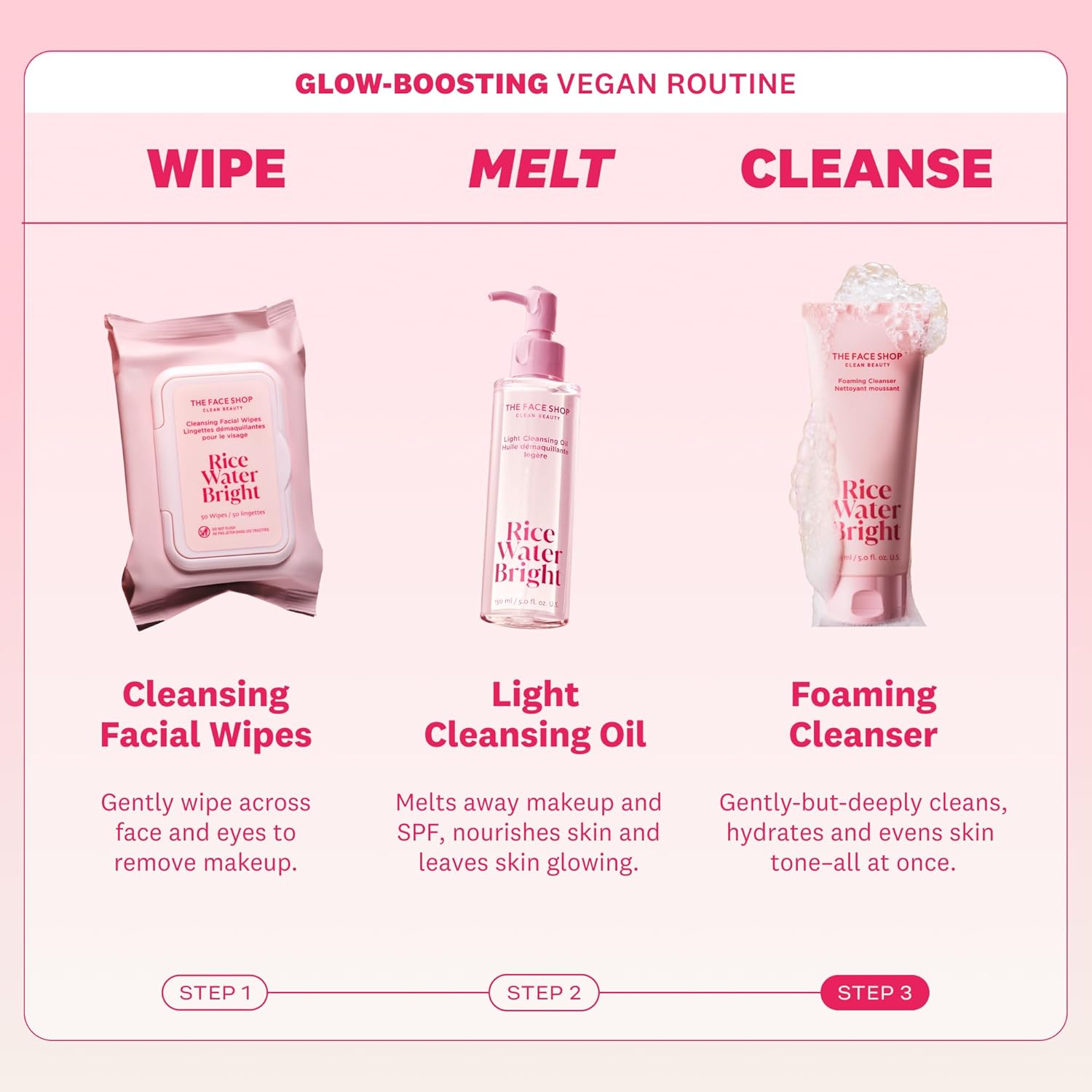 The Face Shop Rice Water Bright Foaming Cleanser 150ml
