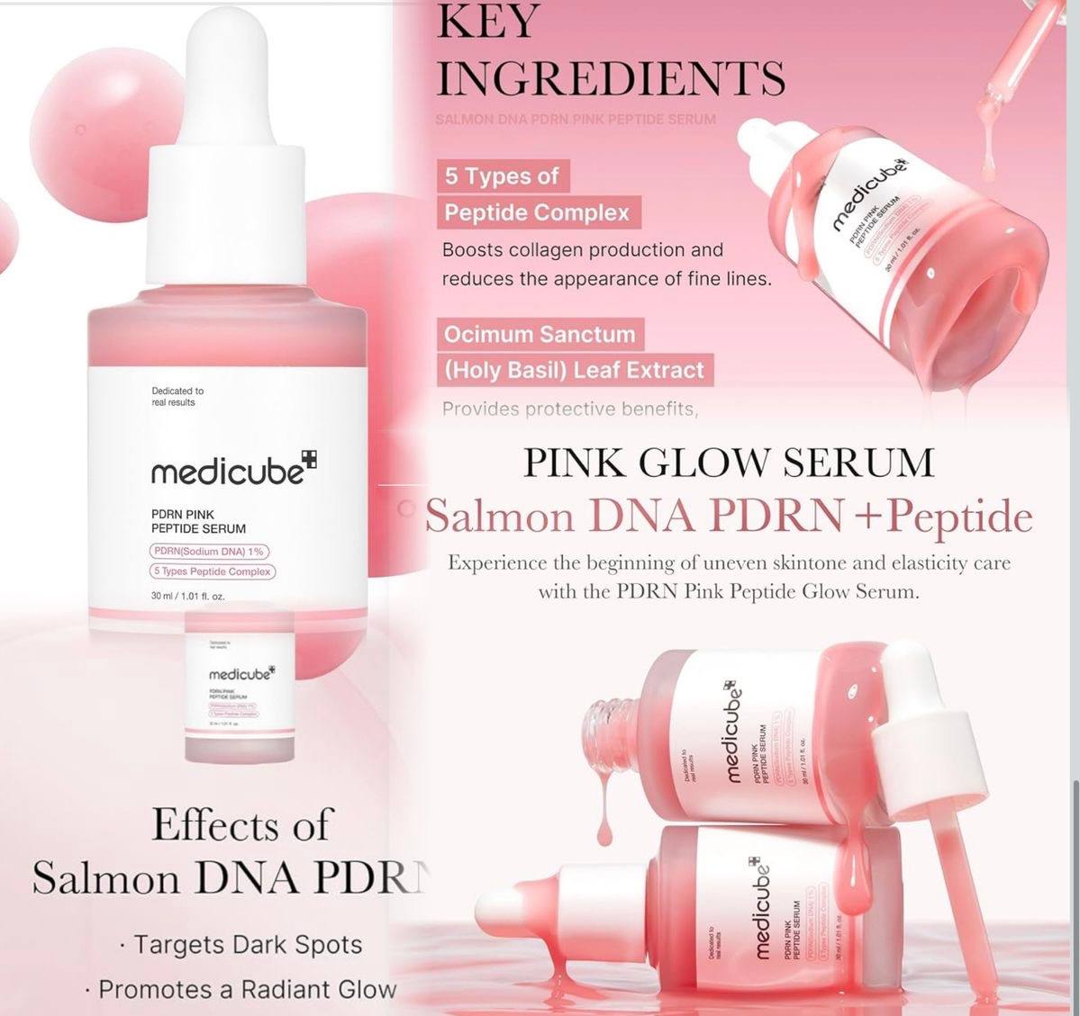 Medicube PDRN Pink Peptide Serum 30ml