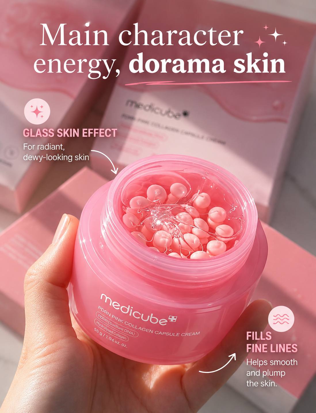 Medicube PDRN Pink Collagen Capsule Cream 55g