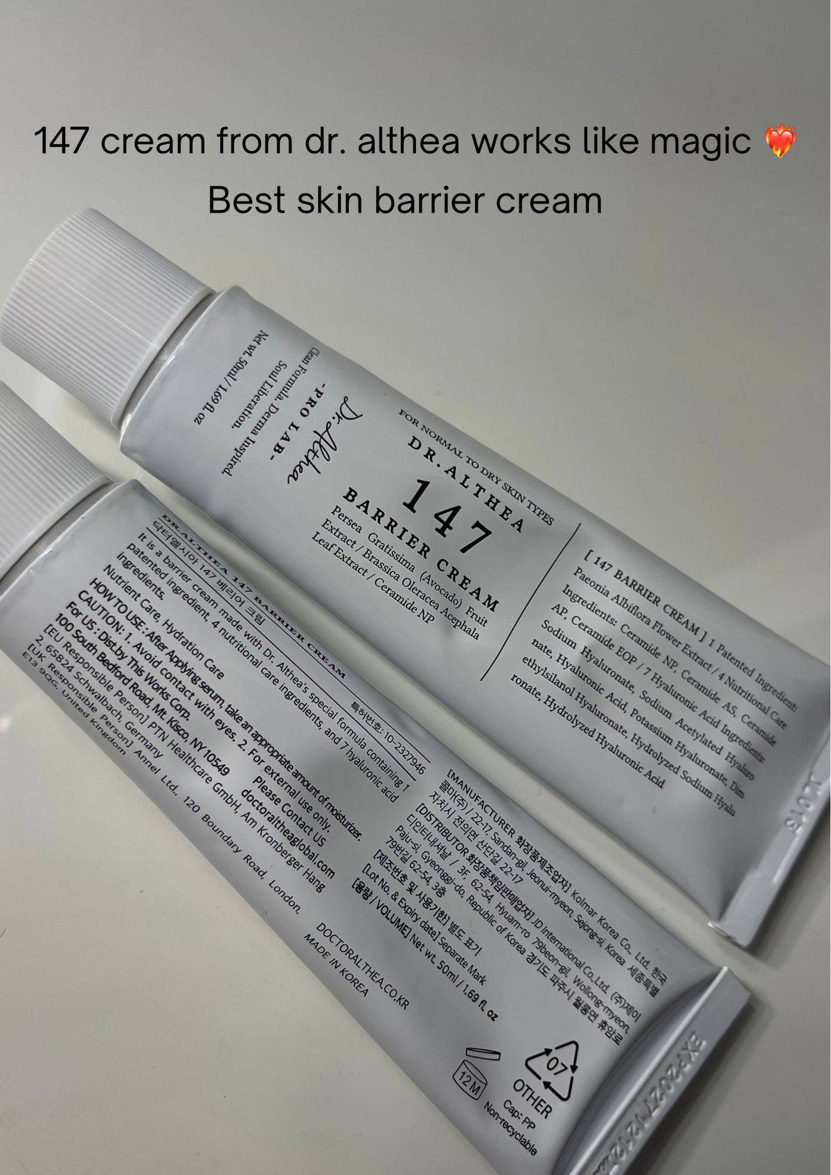 Dr. Althea Pro Lab 147 Barrier Cream 50ml