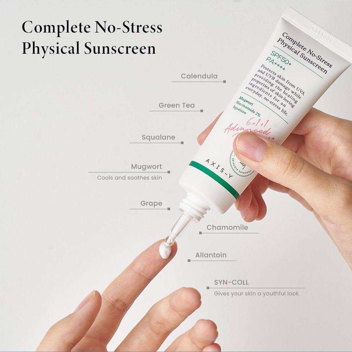 Axis-Y Complete No-Stress Physical Sunscreen SPF50+ PA++++ Ver.3 50ml