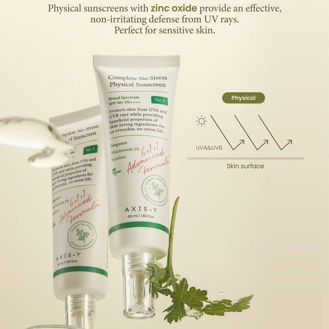 Axis-Y Complete No-Stress Physical Sunscreen SPF50+ PA++++ Ver.3 50ml