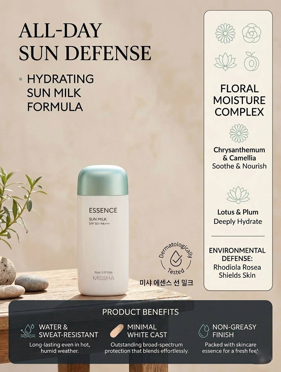 Missha Essence Sun Milk EX SPF50+ PA++++ 50ml