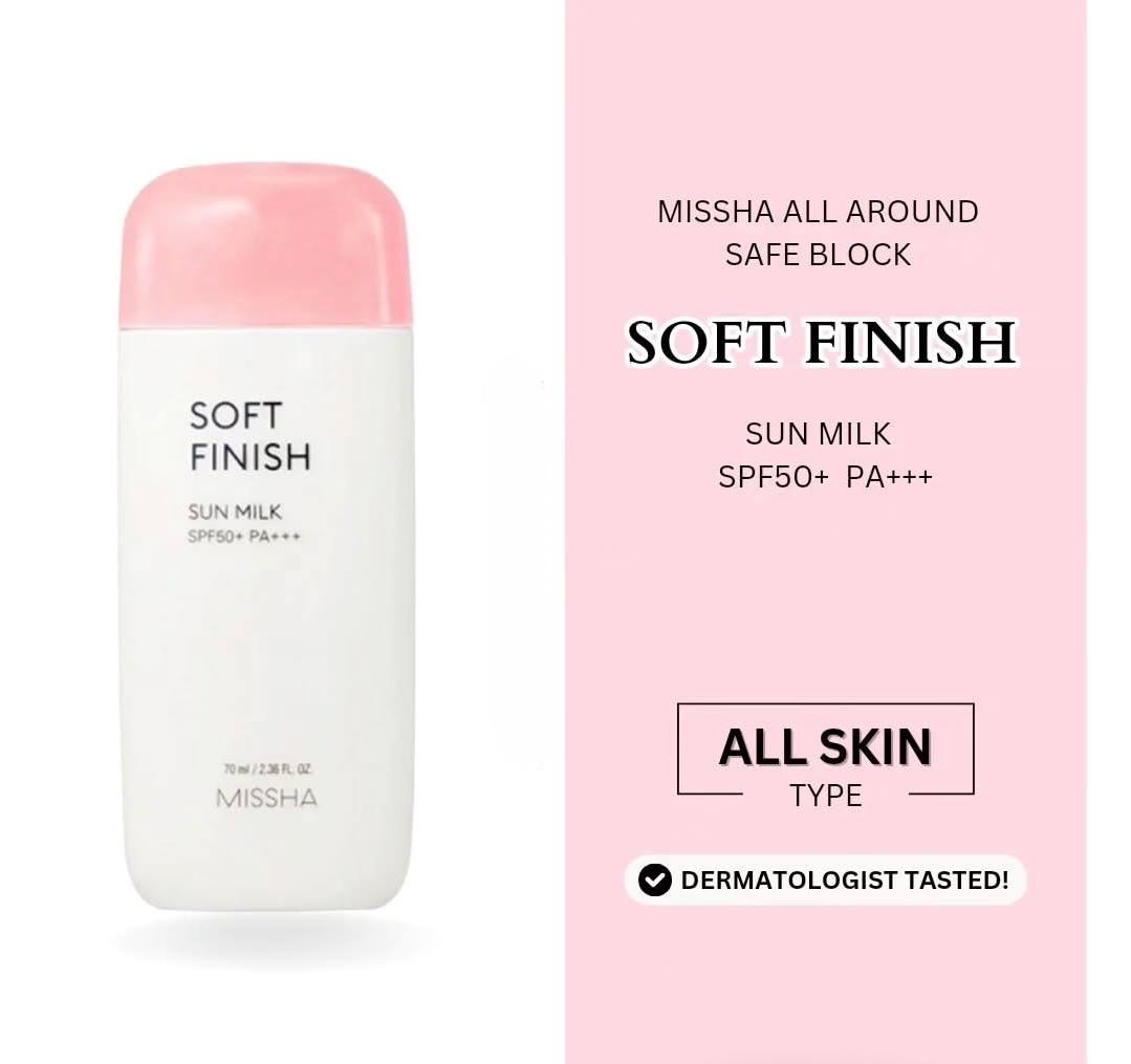 Missha Soft Finish Sun Milk SPF50+ PA++++ 50ml