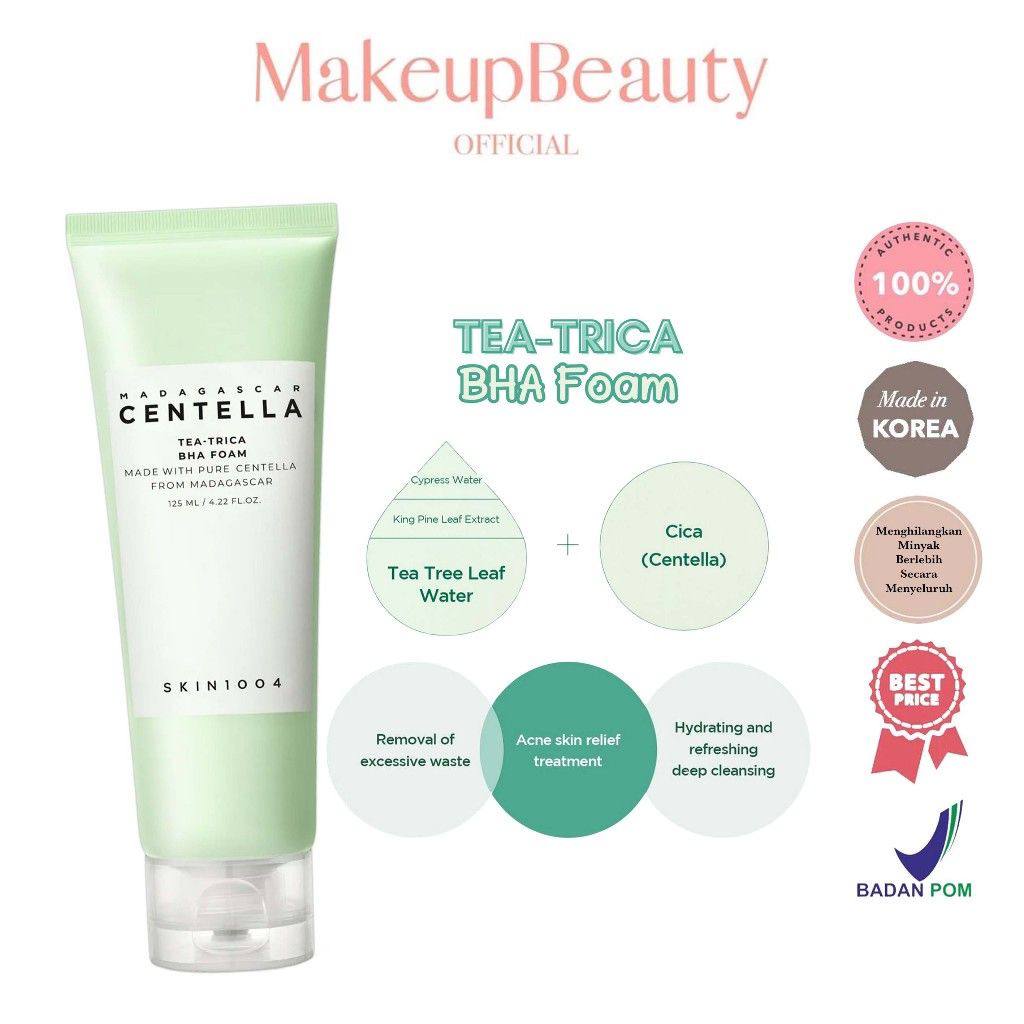 Skin1004 Madagascar Centella Tea-Trica BHA Foam 125ml