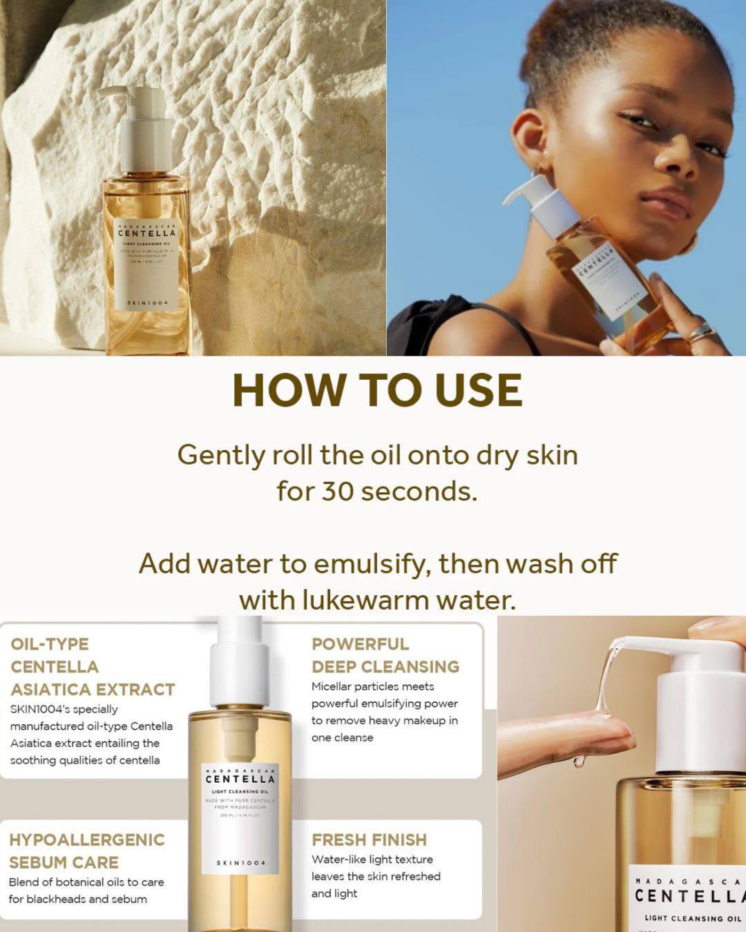 Skin1004 Madagascar Centella Light Cleansing Oil 200ml