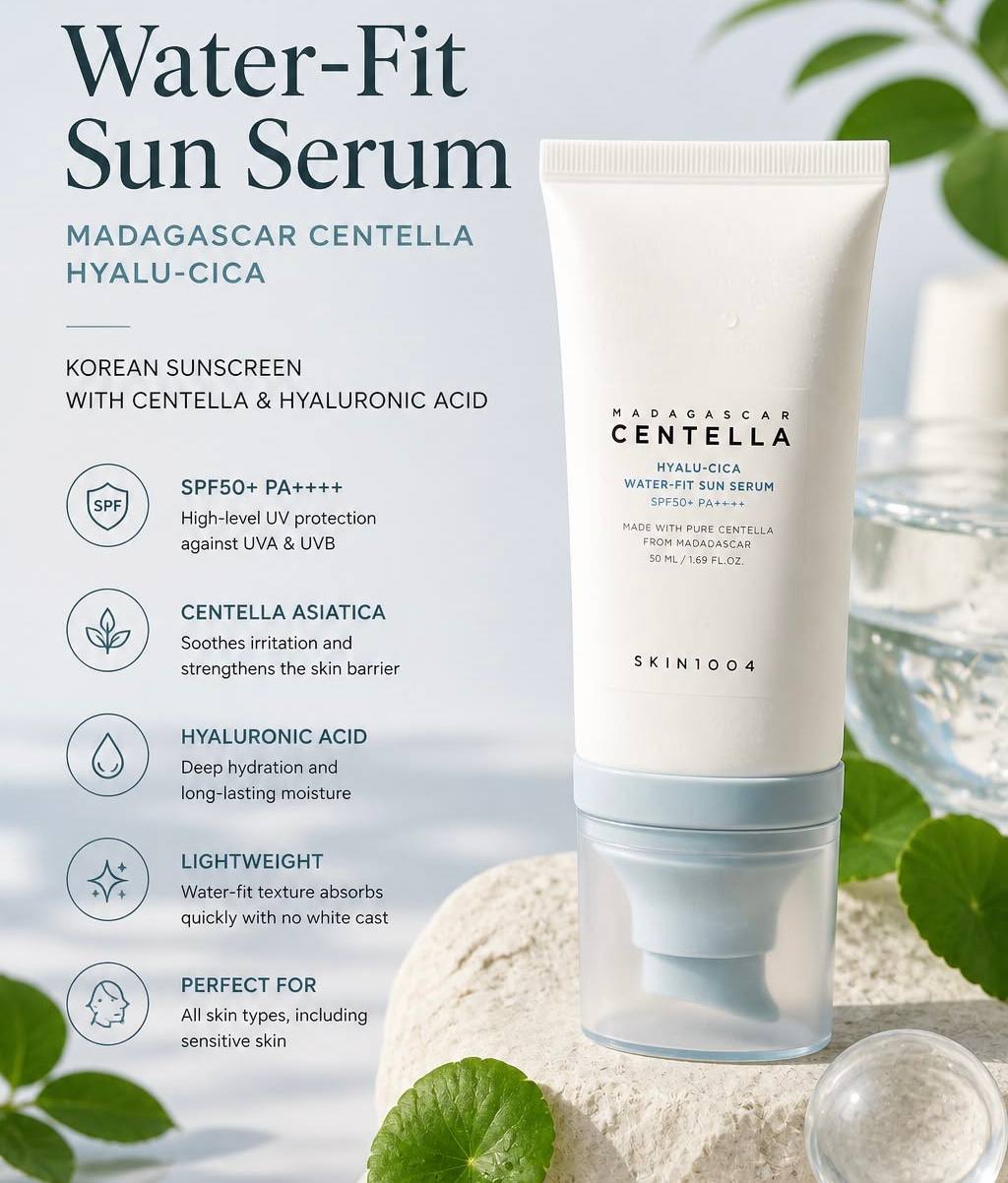 Skin1004 Madagascar Centella Hyalu-Cica Water-Fit Sun Serum
