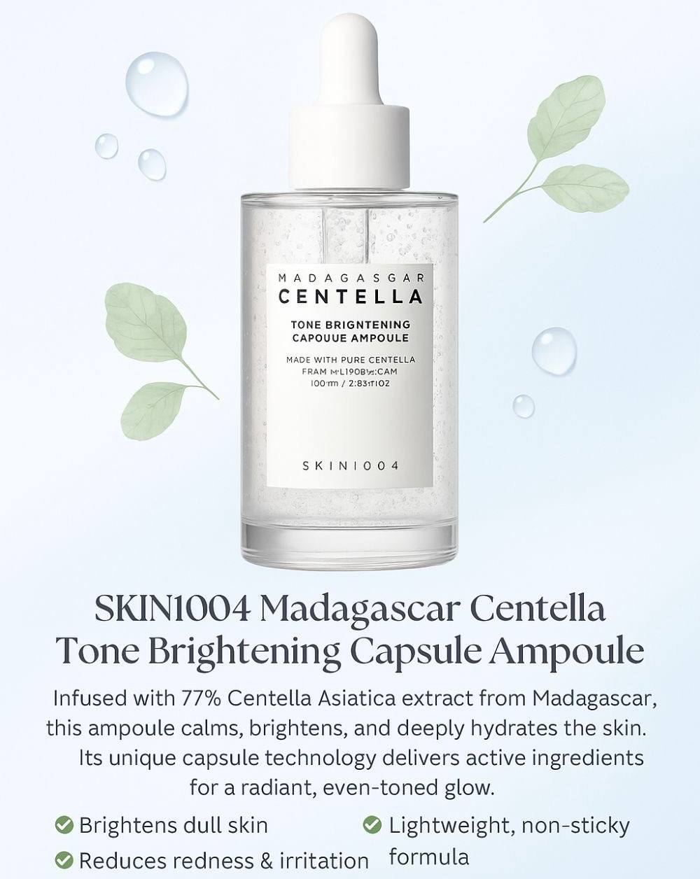 Skin1004 Madagascar Centella Tone Brightening Capsule Ampoule