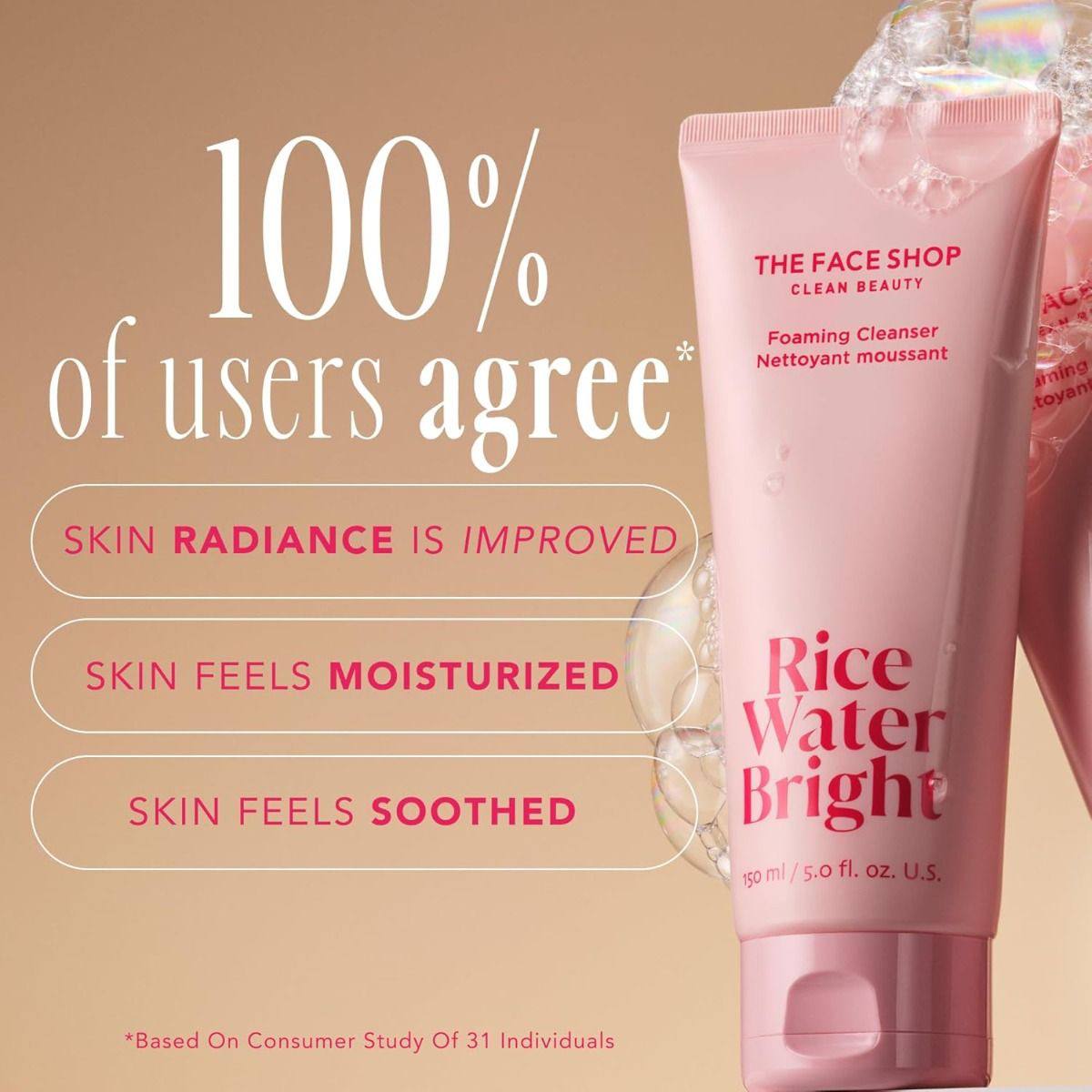 The Face Shop Rice Water Bright Foaming Cleanser 150ml