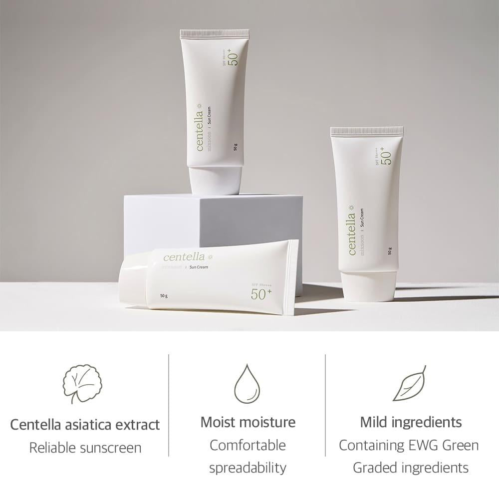 Mixsoon Centella Sun Cream SPF 50+ PA++++ - 50g